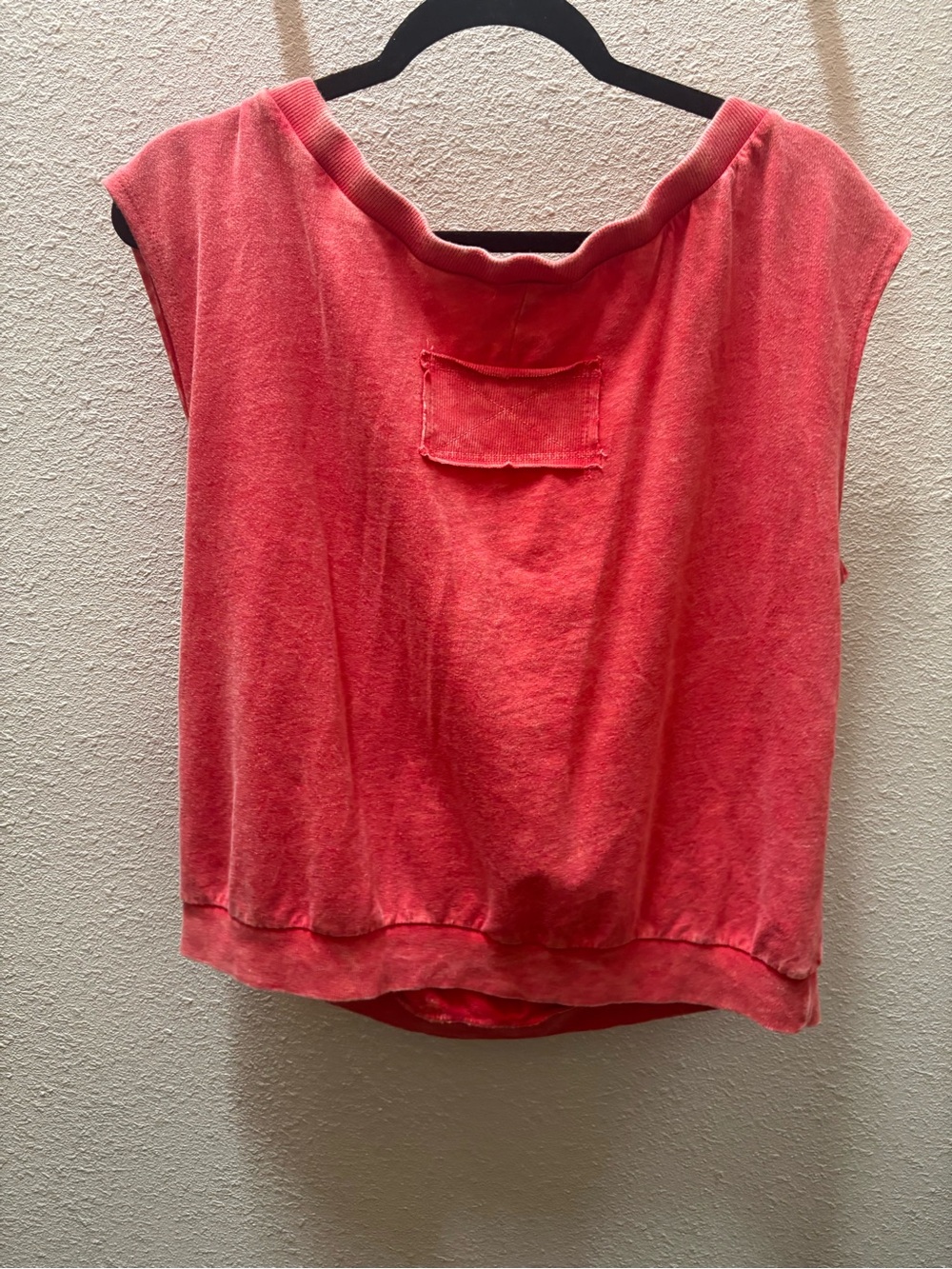 J. Her Washed Coral Knot-Front Long Sleeve Tee - Picture 3 of 3